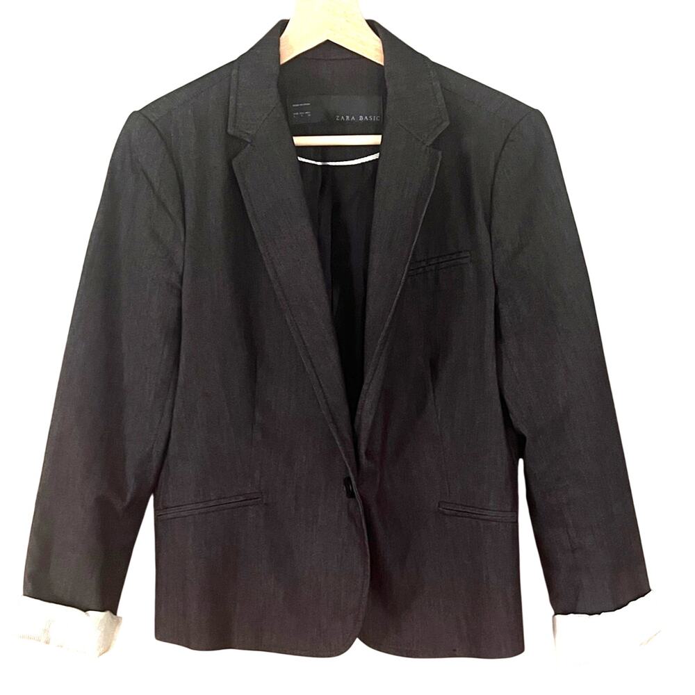 Zara Charcoal Women’s Blazer Sz L
